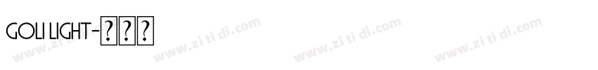 Goli Light字体转换